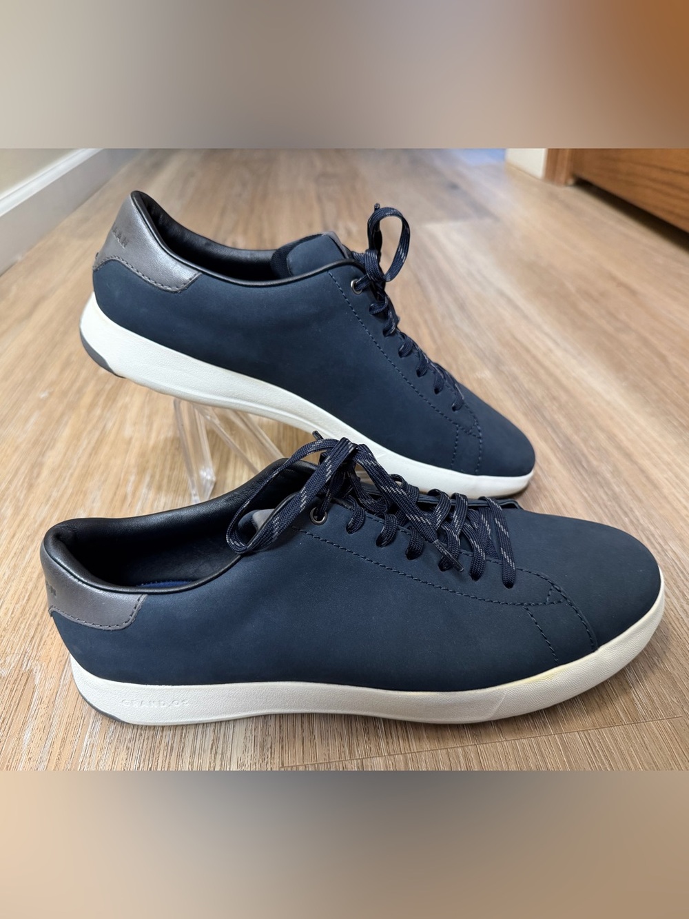 Cole Haan GrandPro Men’s Nubuck Sneakers Size 9.5 Navy Ink New
